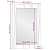 vidaXL Bathroom Mirror with Mirror Brown 70 x 50 x 2.5 cm