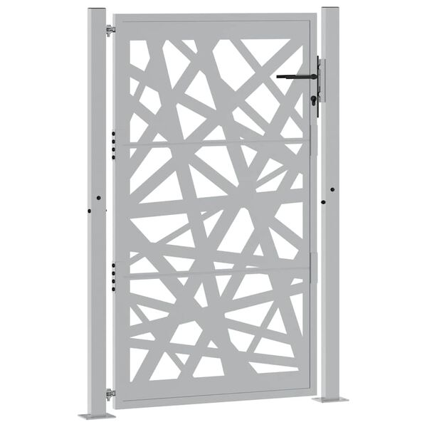 vidaXL Garden Gate 100x150 cm Weathering Steel Light Design