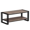 Homemania Coffee Table Lesa 102x45x40cm Black and Walnut