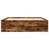 vidaXL Bed Frame without Mattress Smoked Oak 180x200 cm Super King