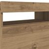 vidaXL TV Cabinet with LED Lights Artisan Oak 120x35x40 cm Engineered Wood