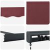 vidaXL Manual Retractable Awning Burgundy 500x300 cm