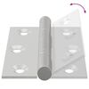 vidaXL Hinge 12 pcs Silver 50 x 38 x 1.3 mm Steel