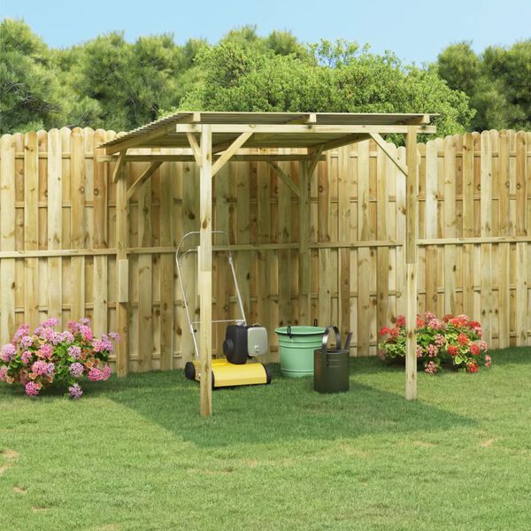 vidaXL Garden Canopy Impregnated Pinewood 180x180x189 cm