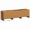 vidaXL TV Cabinet with LEDs Old Wood 140 x 34 x 40 cm Engineered Wood