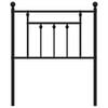 vidaXL Metal Replace Headboard Black 75 cm