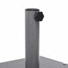 vidaXL Parasol Base Dark Grey Wood Look 45 x 45 x 31 cm
