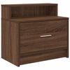 vidaXL Bedside Cabinets with Drawer 2 pcs Brown Oak 51x31x47 cm