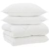 vidaXL Winter Duvet with Pillow 3 pcs White Microfiber