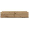 vidaXL Wall Shelf with Drawers Artisian Oak 100x36x19 cm Engineered Wood