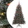 vidaXL Artificial Christmas Tree with 150 LEDs with Stand Green 150 cm
