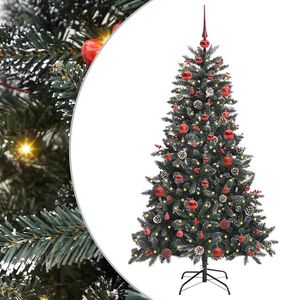 vidaXL Artificial Christmas Tree with 150 LEDs with Stand Green 150 cm