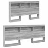 vidaXL Bookcase Bed Grey sonoma 140 x 200 cm Engineered wood