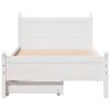 vidaXL Bed Frame without Mattress White 90x200 cm Solid Wood Pine