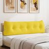 vidaXL Back Pillow Light Yellow 160 x 24 x 50 cm Fabric