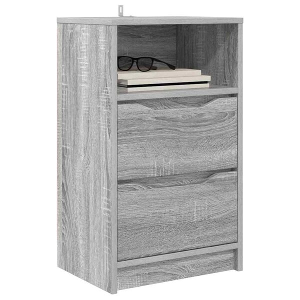 vidaXL Bedside Table Grey Sonoma 40 x 30 x 467 cm Engineered Wood