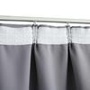 vidaXL Blackout Curtains with Hooks 2 pcs Grey 140x245 cm