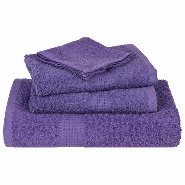 vidaXL Bath Towels "FROGN" 10 pcs Purple 100x150 cm 360 gsm