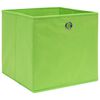 vidaXL Storage Boxes 4 pcs Non-woven Fabric 28x28x28 cm Green