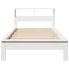 vidaXL Bookcase Bed without Mattress White 100x200 cm Solid Wood Pine