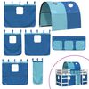 vidaXL Kids' Loft Bed with Tunnel without Mattress Blue 90x200cm