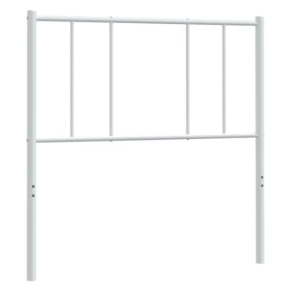 vidaXL Metal Replace Headboard White 107 cm