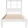 vidaXL Bookcase Bed without Mattress White 90x190 cm Single Solid Wood Pine