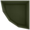 vidaXL Corner Planter Olive green 60 x 60 x 50 cm Steel