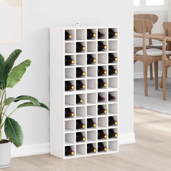 vidaXL Wine Rack 2 pcs White 56 x 25 x 56 cm Solid Pine Wood