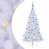 vidaXL Artificial Christmas Tree with Stand White 180 cm PVC and Steel