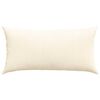 vidaXL Sofa Pillows 2 pcs Cream 80 x 40 cm Corduroy Fabric