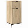 vidaXL Bathroom Furniture Set Sonoma Oak Engineered wood, Metal