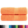 vidaXL Premium Bath Towels "SOLUND" 2 pcs Orange 100x150 cm 600 gsm