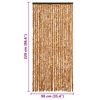 vidaXL Insect Curtain Ochre and White 90x220 cm Chenille