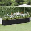 vidaXL Garden Raised Bed Galvanised Steel 368x80x68 cm Anthracite