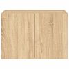 vidaXL TV Wall Cabinet with LED Lights Sonoma Oak 60x35x41 cm