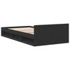 vidaXL Bed Frame with Drawer without Mattress Black 90x200 cm