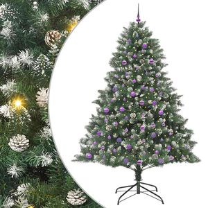 vidaXL Artificial Christmas Tree with Stand Green 160 x 160 x 240 cm