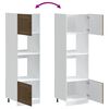 vidaXL Oven Cabinets 2 pcs Lucca Brown Oak Engineered Wood