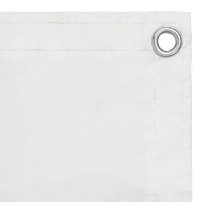vidaXL Balcony Screen White 120x500 cm Oxford Fabric