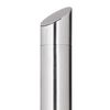 vidaXL Garden Shower with Brown Base 225 cm Stainless Steel