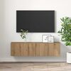 vidaXL TV Cabinet Set 2 pcs Brown 60 x 30 x 30 cm Engineered Wood