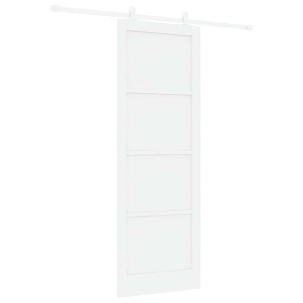 vidaXL Sliding Door ORKDAL White 83 x 232 cm Solid Pine Wood