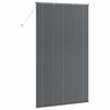 vidaXL Window Blind with Curtains Manual Dark grey Aluminium