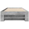 vidaXL Bed Frame without Mattress Concrete Grey 90x200cm Engineered Wood