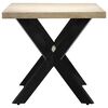 vidaXL Dining Table White 160x80x75 cm Solid Mango Wood