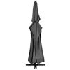 vidaXL Garden Parasol with Aluminium Pole 600 cm Anthracite