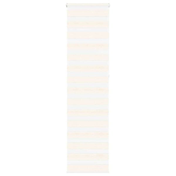 vidaXL Zebra Blind Marble Beige 55x230 cm Fabric Width 50.9 cm Polyester