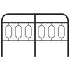vidaXL Metal Replace Headboard Black 150 cm