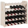 vidaXL Wine Rack 67.5x25x60 cm Solid Wood Pine